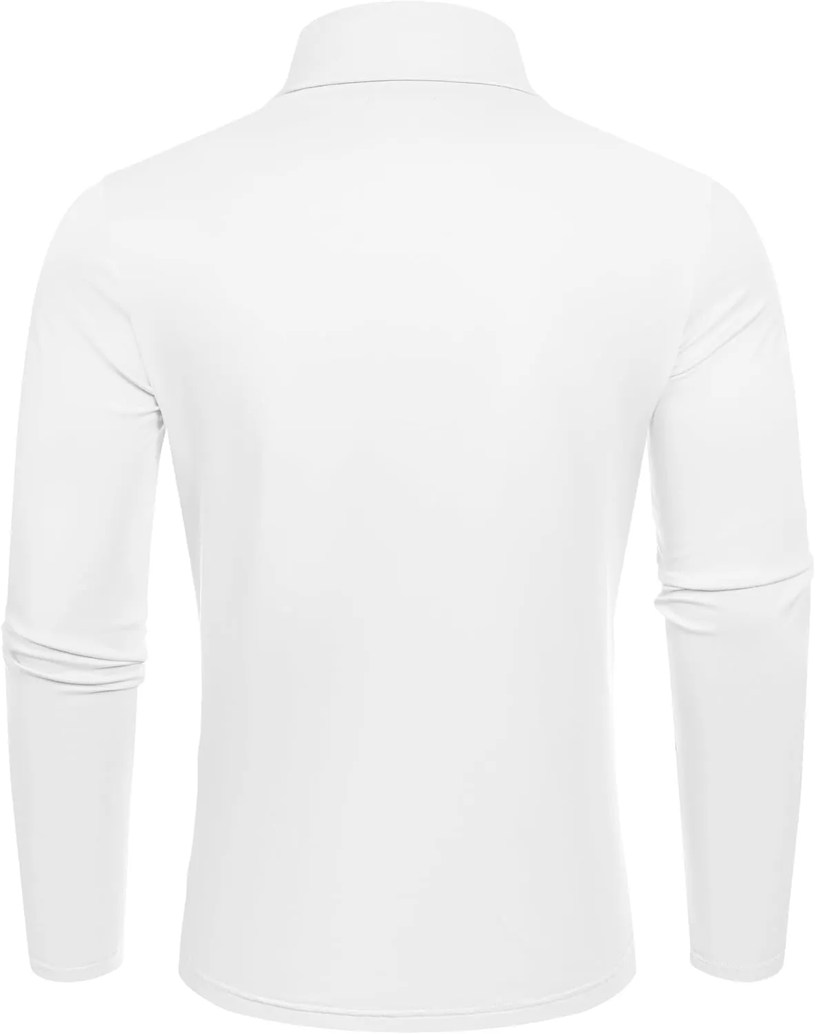 COOFANDY Men's Slim Fit Basic Turtleneck T-Shirt Long Sleeve Solid T Shirts Casual Knit Pullover Thermal Tops
