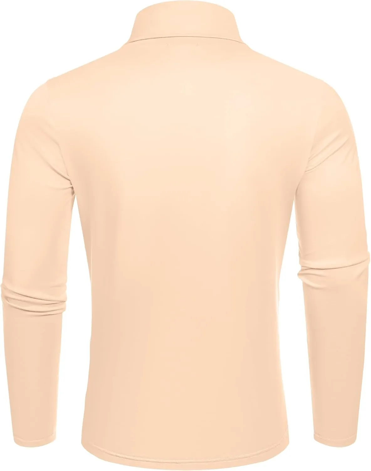 COOFANDY Men's Slim Fit Basic Turtleneck T-Shirt Long Sleeve Solid T Shirts Casual Knit Pullover Thermal Tops