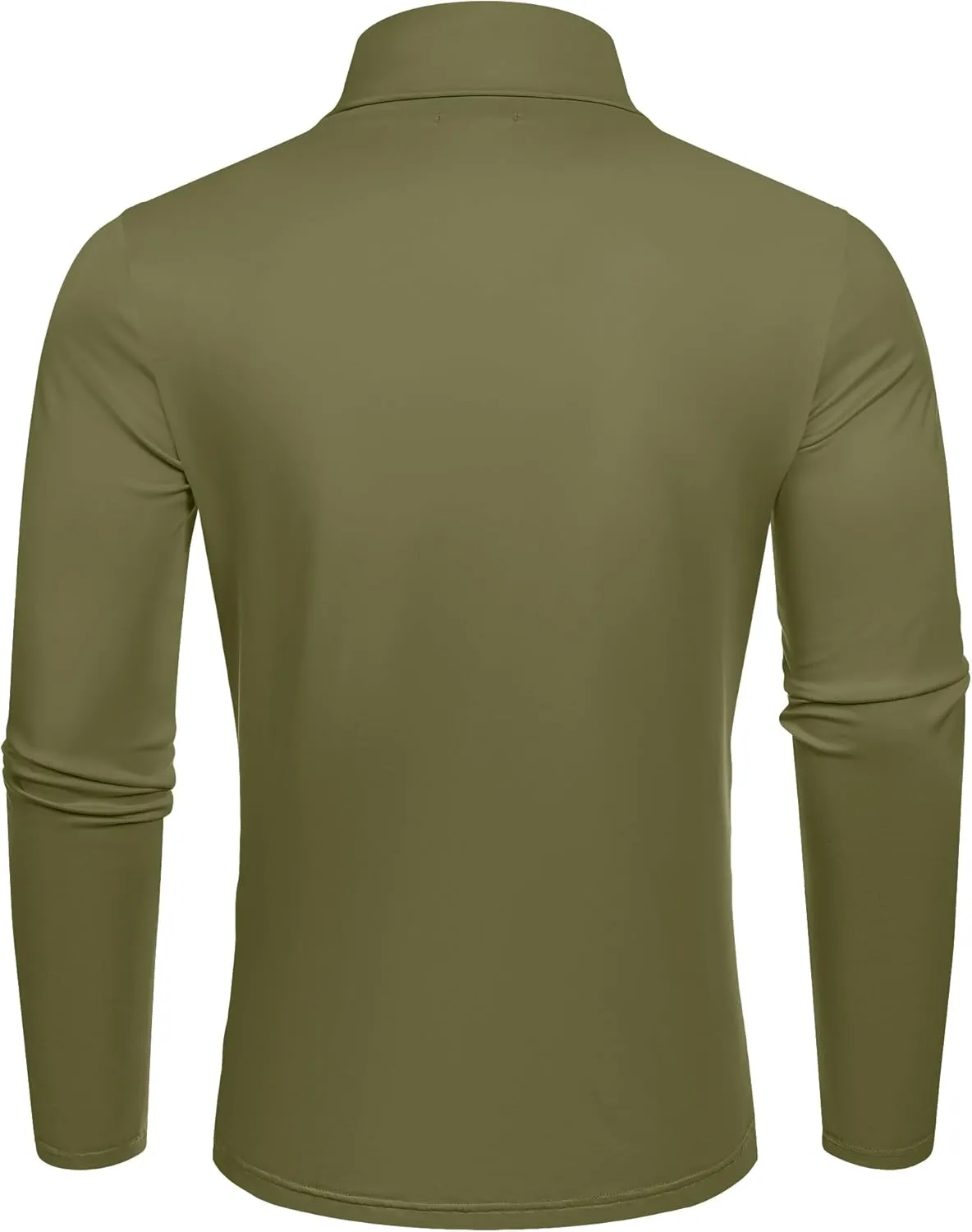 COOFANDY Men's Slim Fit Basic Turtleneck T-Shirt Long Sleeve Solid T Shirts Casual Knit Pullover Thermal Tops