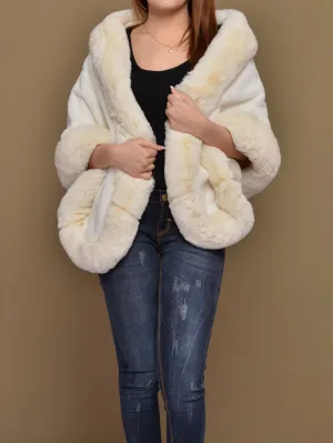 Fur Shawl-White