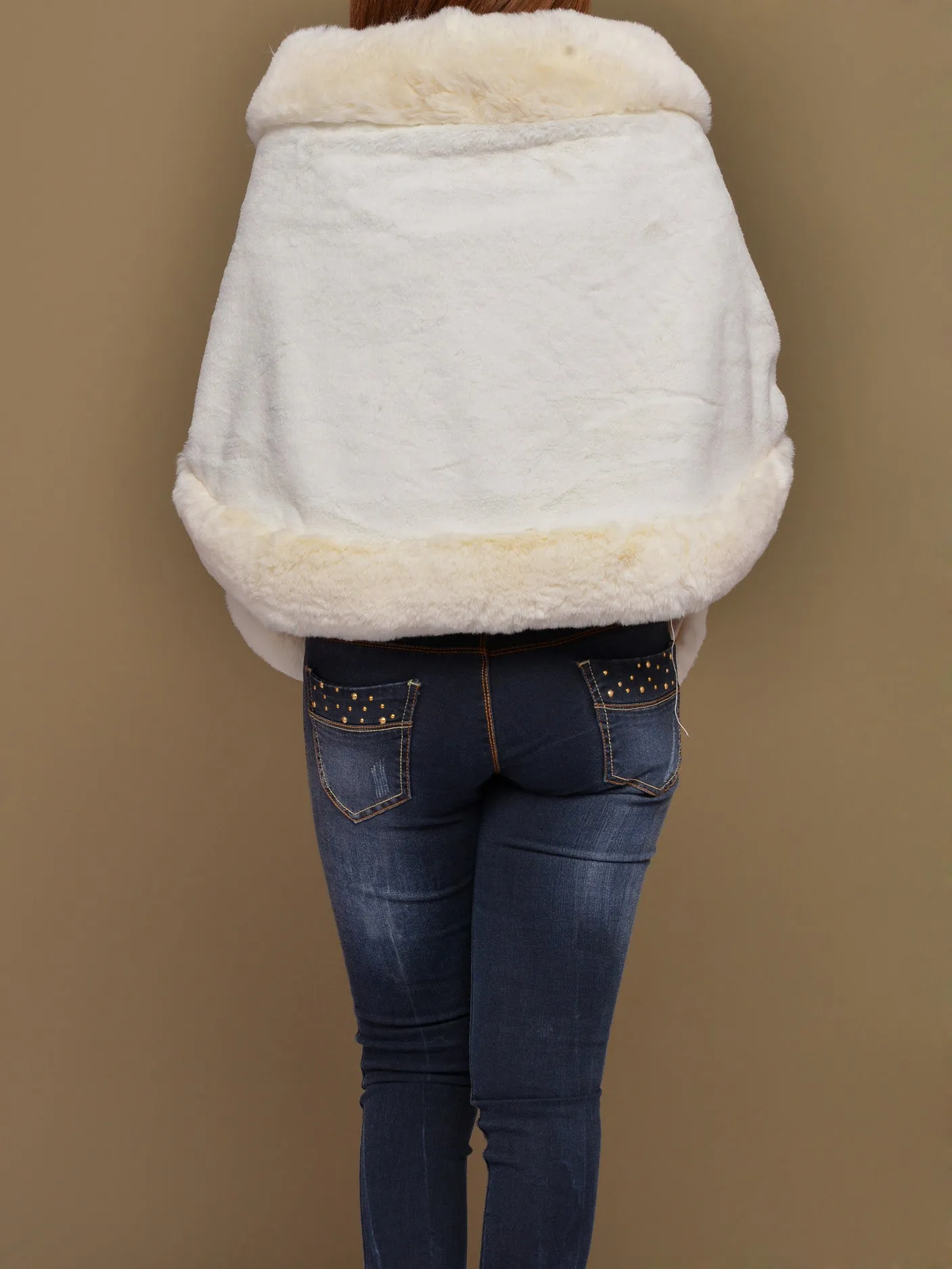 Fur Shawl-White