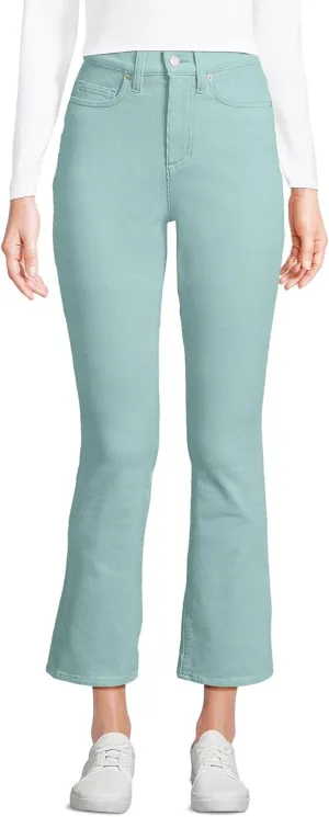 Lands' End Women's High Rise Corduroy Kick Crop Pants