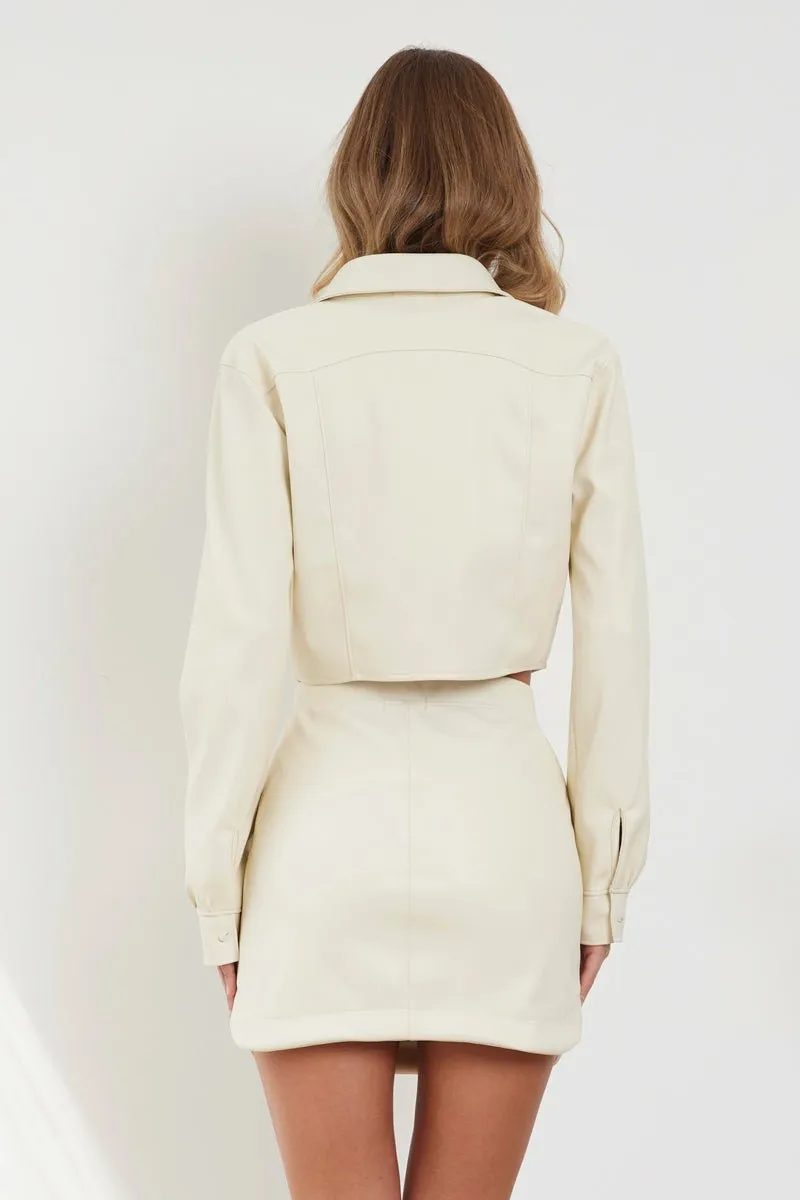 VIVIENNE VEGAN LEATHER SKIRT - (FINAL SALE)