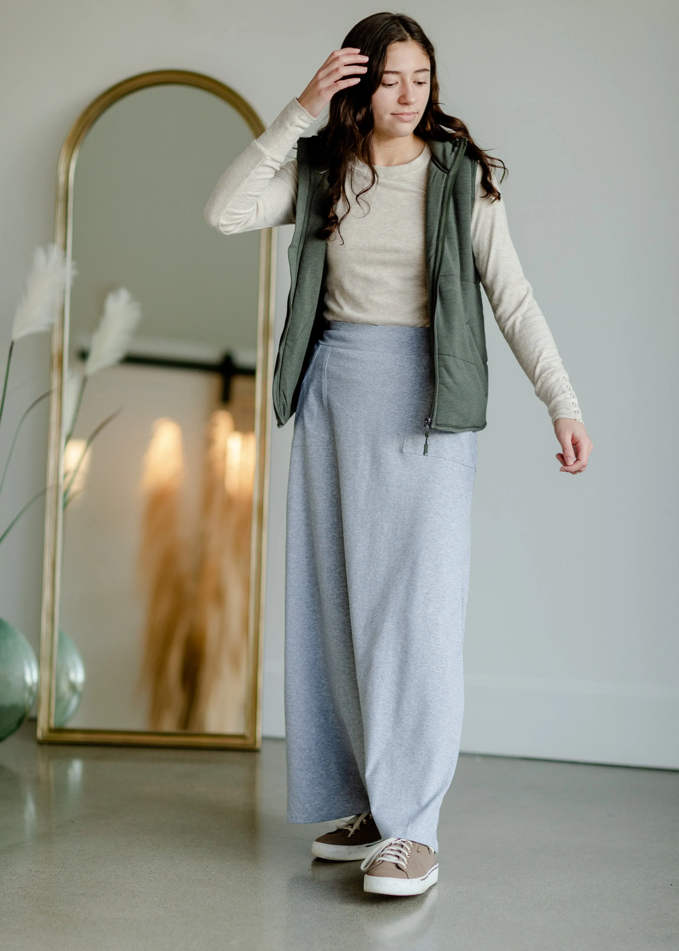 Zip Up Soft Quilted Pocket Vest - FINAL SALE