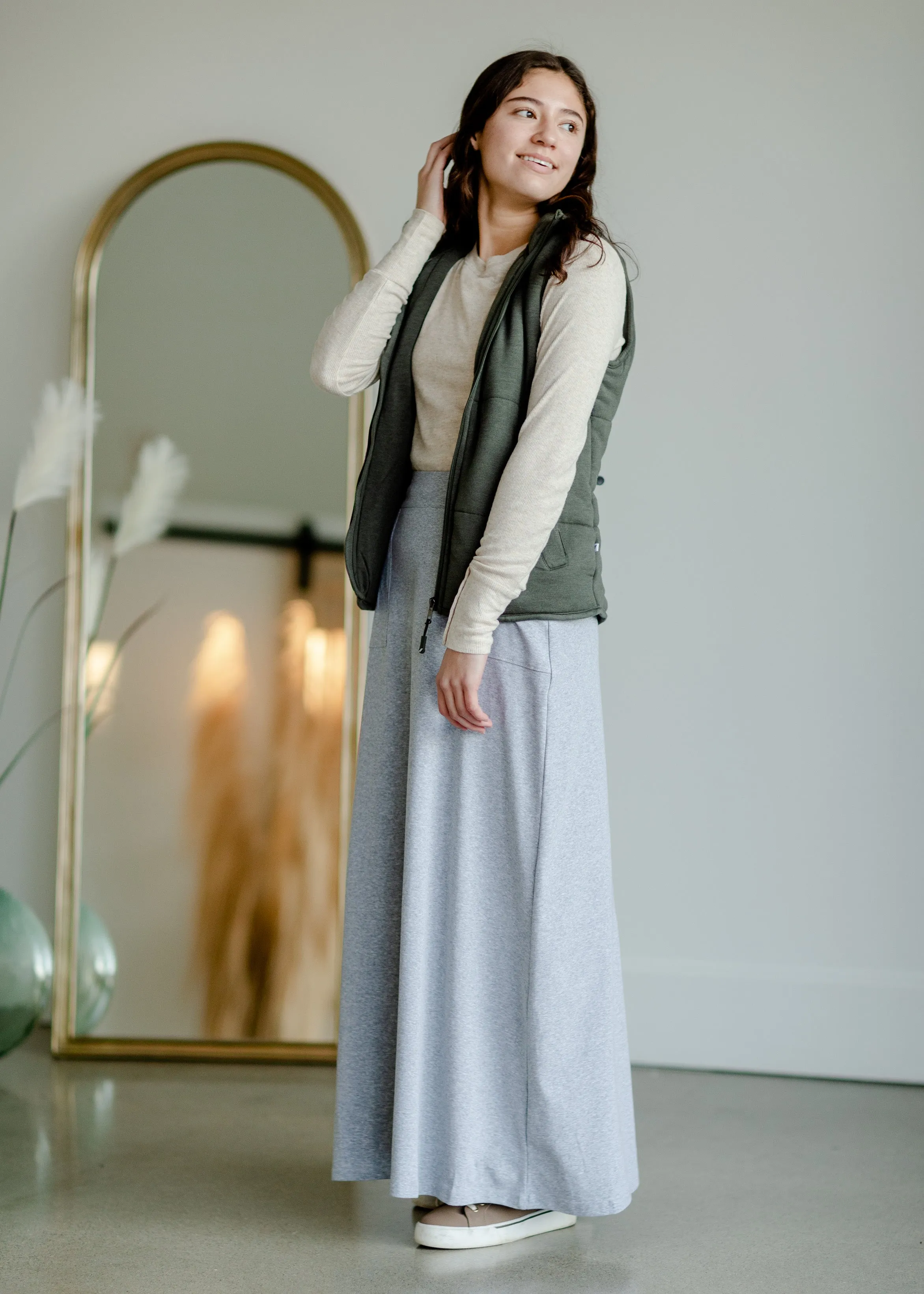 Zip Up Soft Quilted Pocket Vest - FINAL SALE