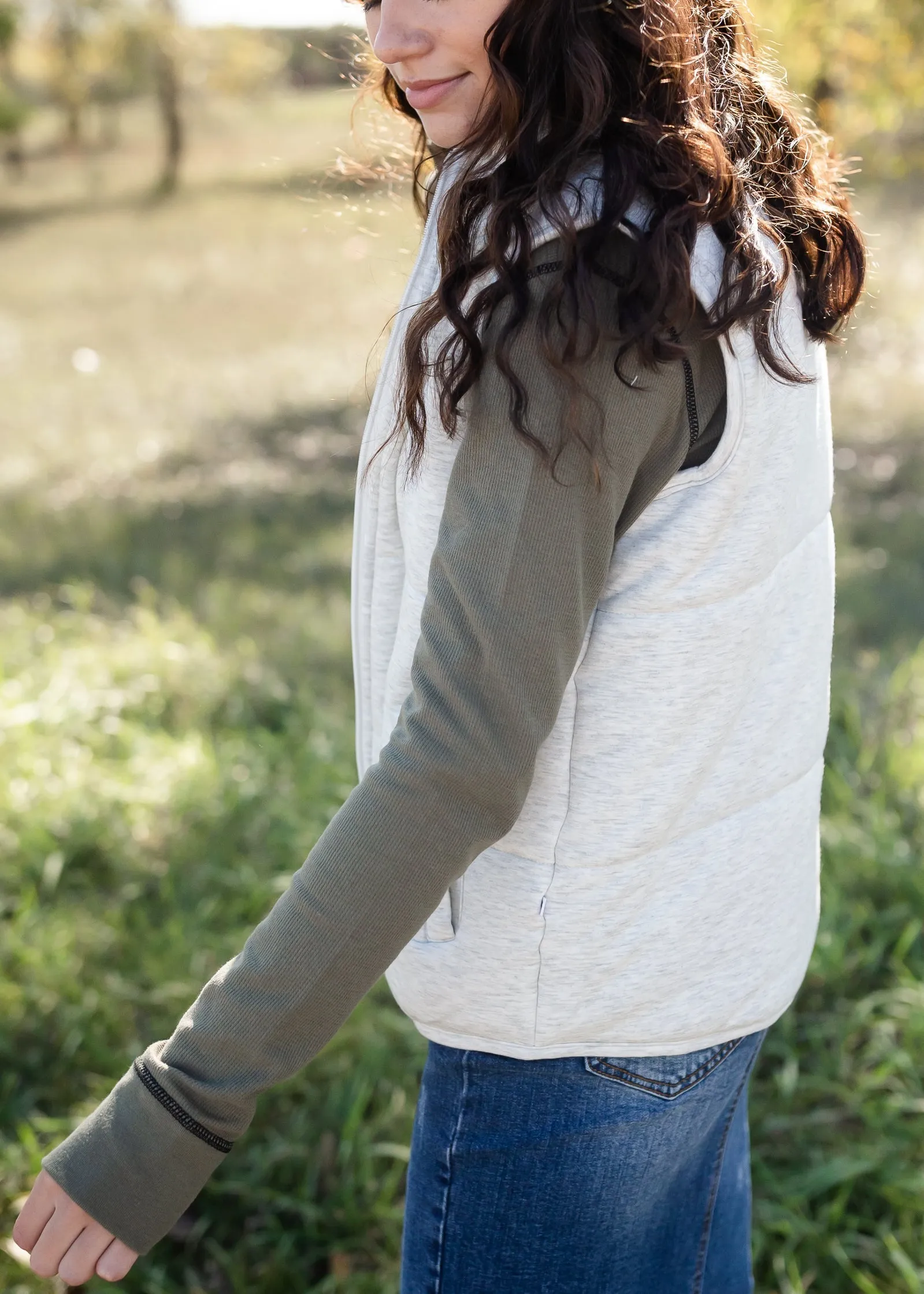 Zip Up Soft Quilted Pocket Vest - FINAL SALE
