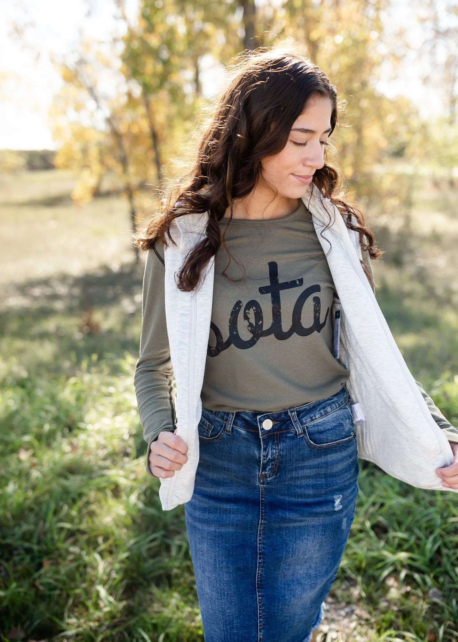 Zip Up Soft Quilted Pocket Vest - FINAL SALE